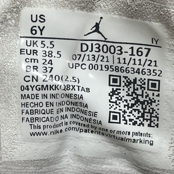 Nike Air Jordan 13 Retro GS DJ3003-167 White Del Sol Size 6Y Women’s Sz 7.5 - Picture 9 of 9